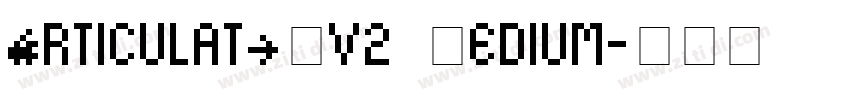 ArticulatCFv2 Medium字体转换